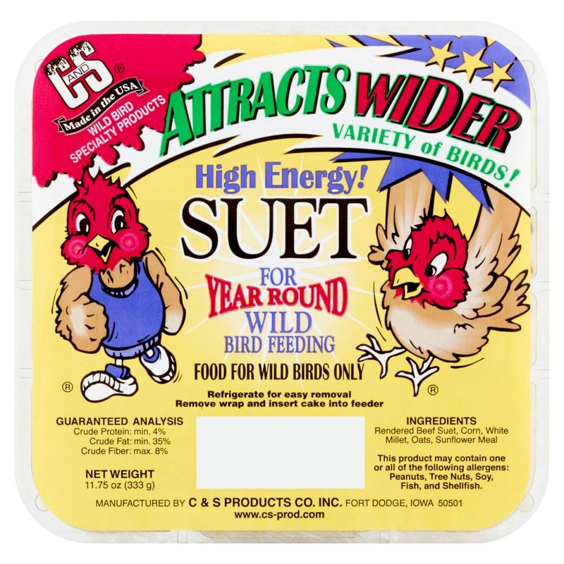 C&amp;S Suet Bird Food, 11.75 oz