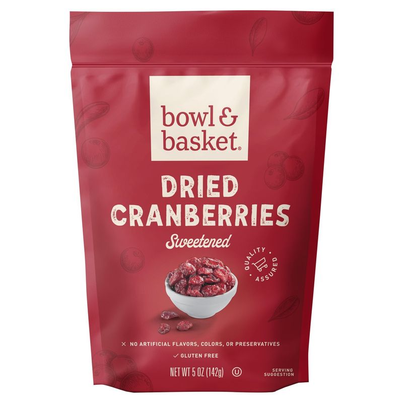 Bowl &amp; Basket Sweetened Dried Cranberries, 5 oz