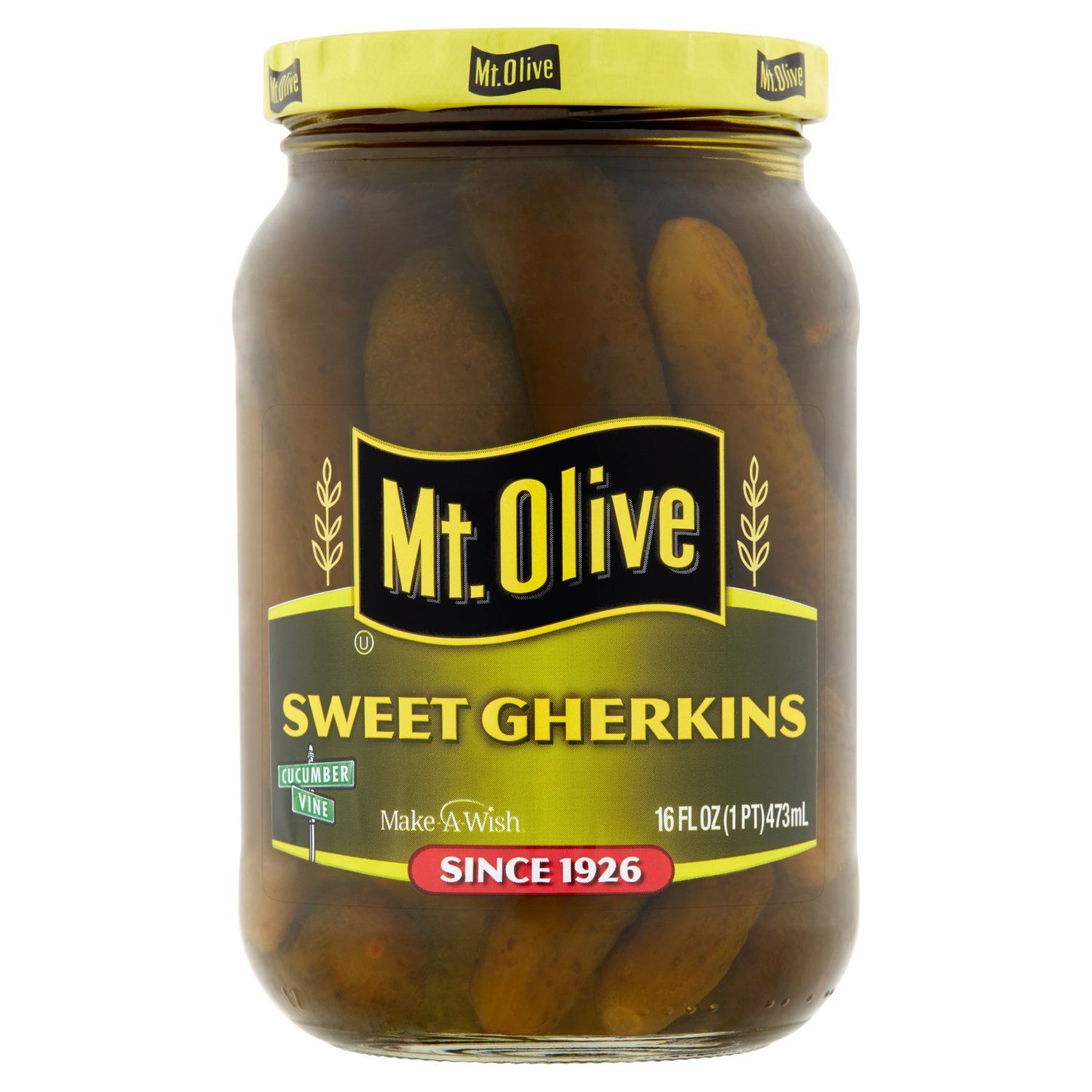 Mt. Olive Sweet Gherkins, 16 fl oz