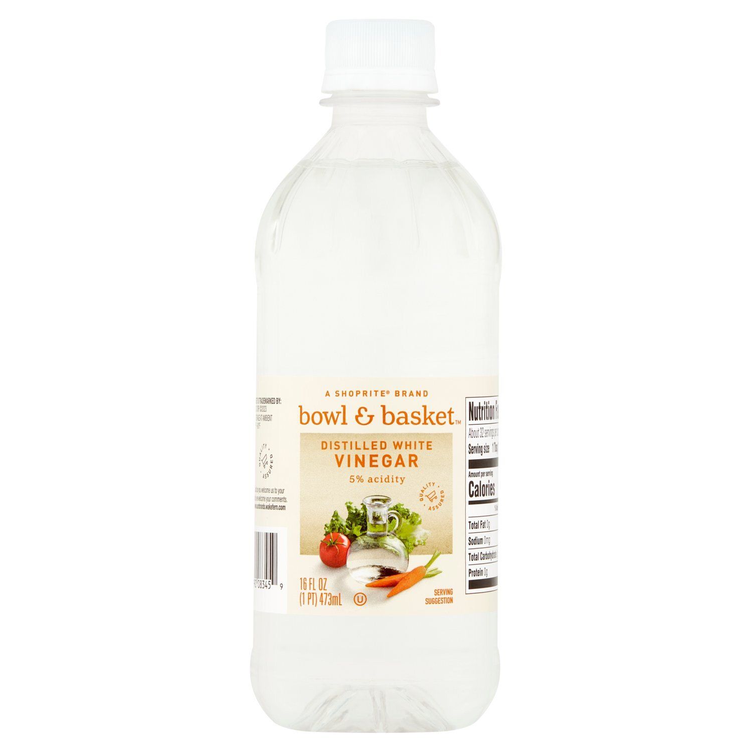 Bowl &amp; Basket Distilled White Vinegar, 16 fl oz
