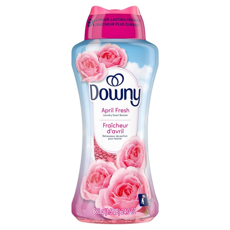 Downy April Fresh In-Wash Laundry Scent Booster Beads, 24 oz, laundry scent beads,  Long-lasting Fr