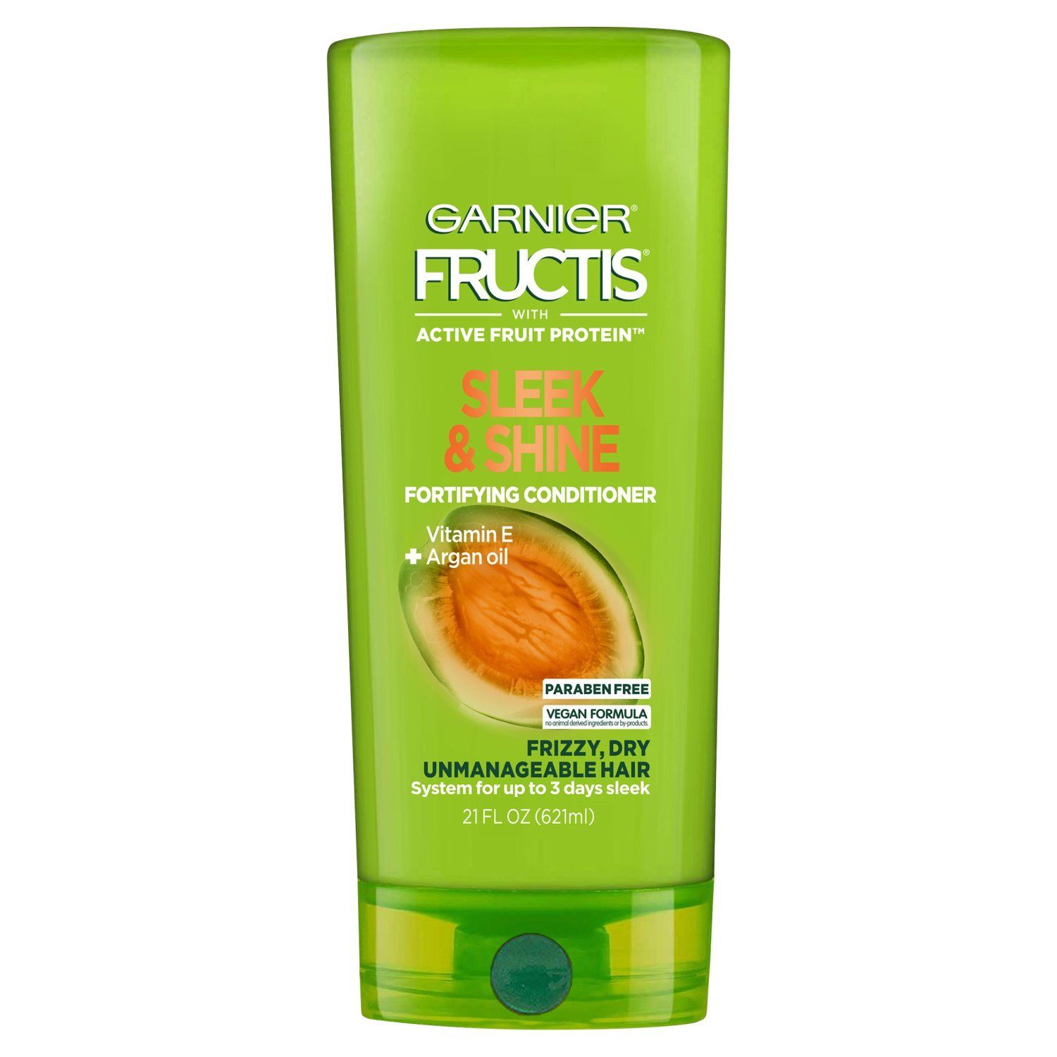 Garnier Fructis Sleek &amp; Shine Fortifying Conditioner for Frizzy, Dry Hair, 21 fl. oz.