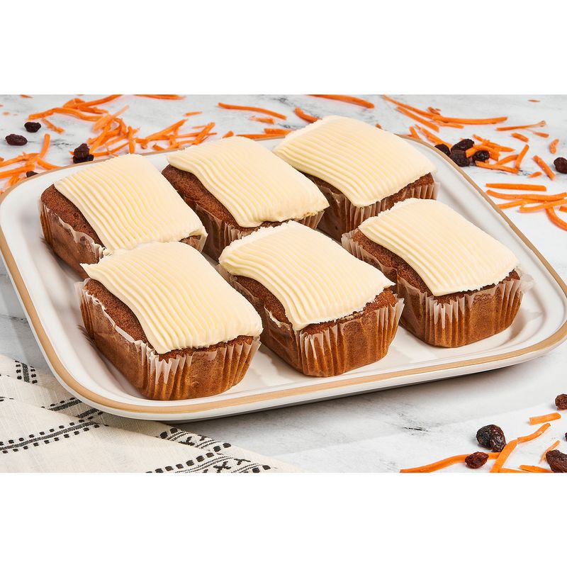 Mini Carrot Cake with Cream Cheese Icing, 6 Pack