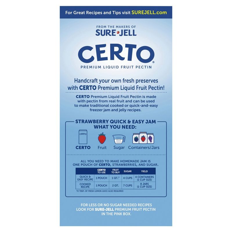 Certo Premium Liquid Fruit Pectin, 2 count, 6 fl oz