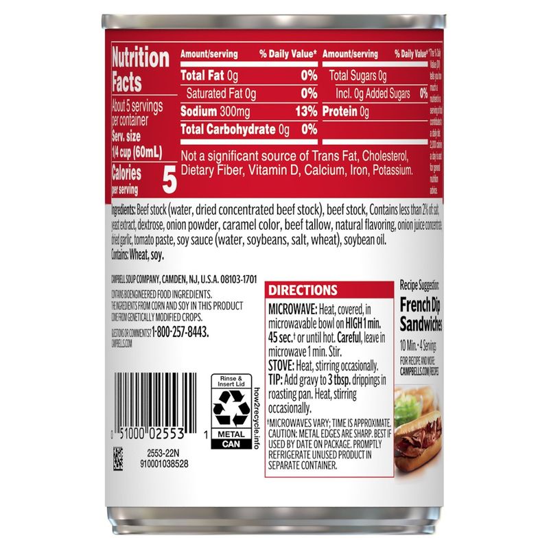Campbell's Au Jus Gravy, 10.5 oz