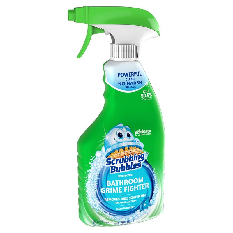 Scrubbing Bubbles Rainshower Bathroom Grime Fighter Disinfectant, 32 fl oz