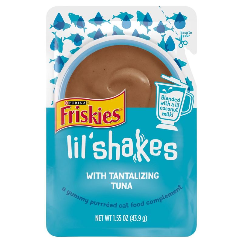 Purina Friskies Lil' Shakes Cat Food with Tantalizing Tuna, 1.55 oz