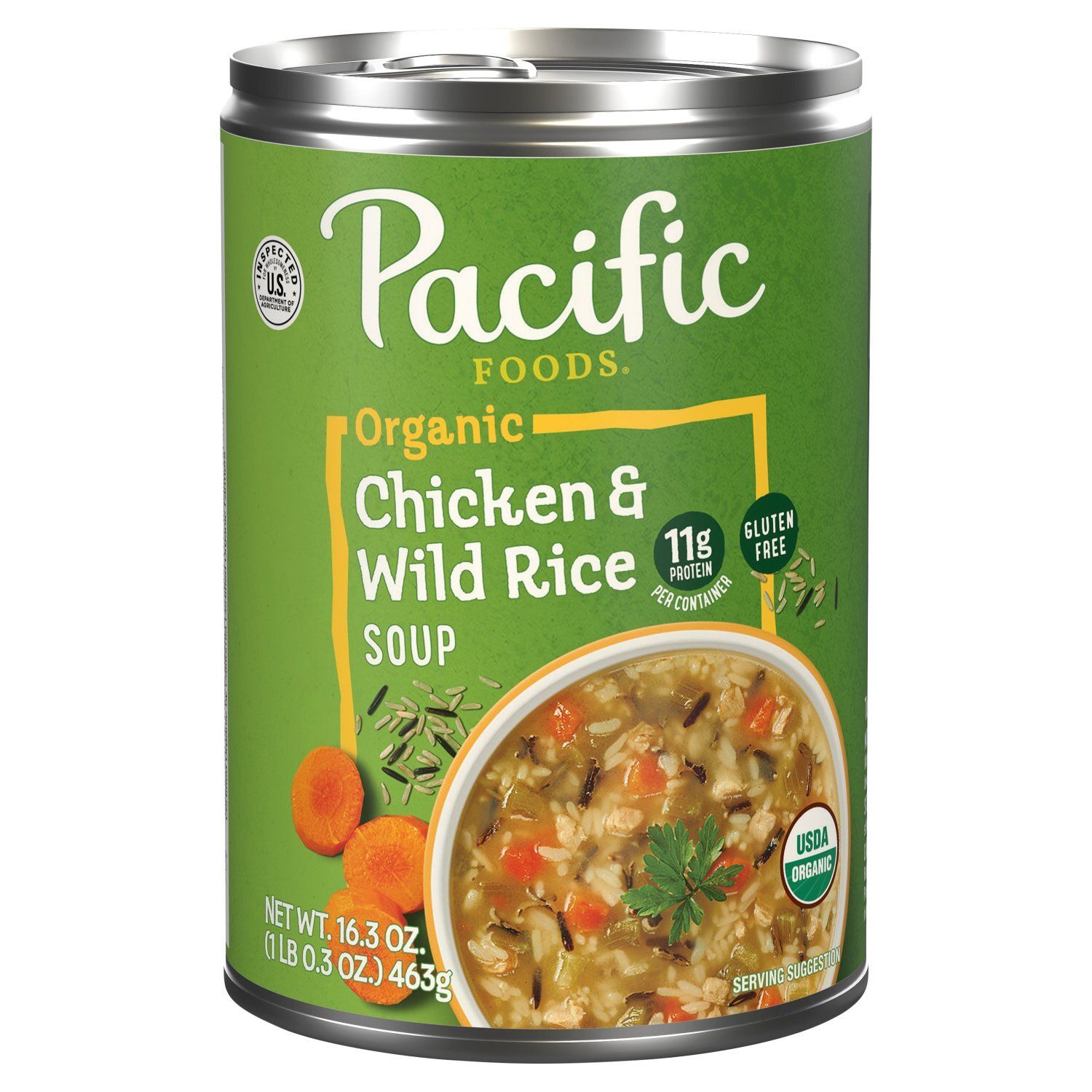 Pacific Foods Organic Chicken &amp; Wild Rice Soup, 16.3 oz