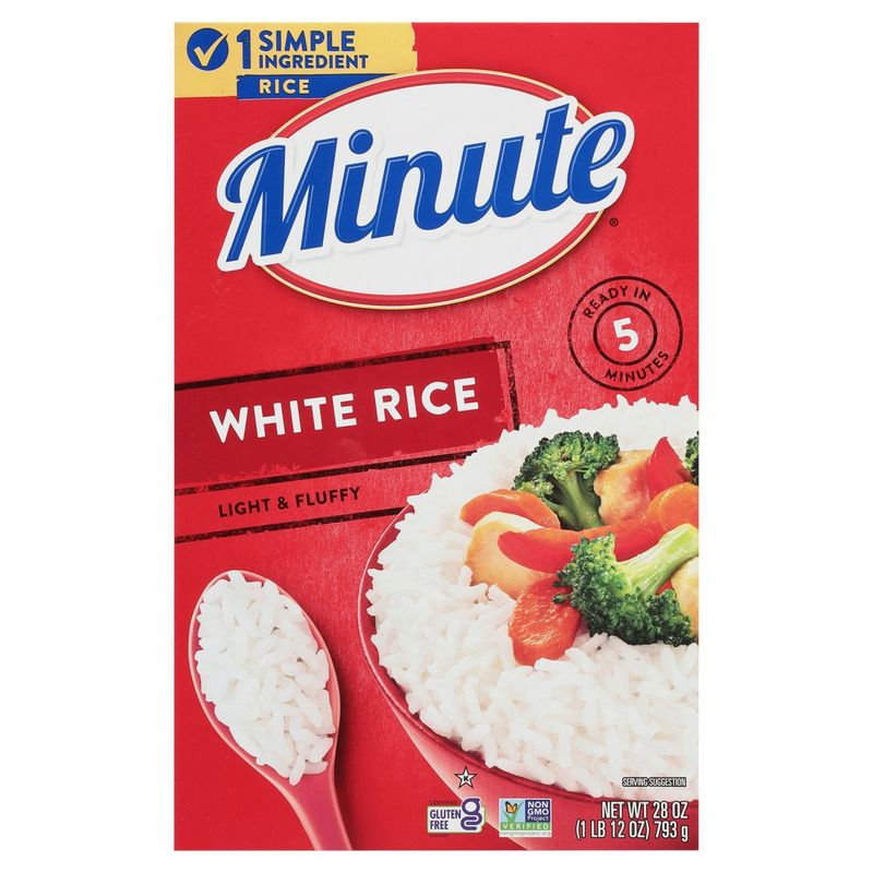 Minute Light &amp; Fluffy White Rice, 28 oz