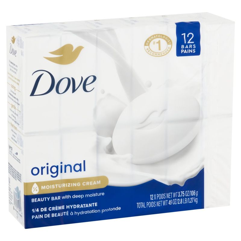 Dove Original Beauty Bar, 3.75 oz, 12 count