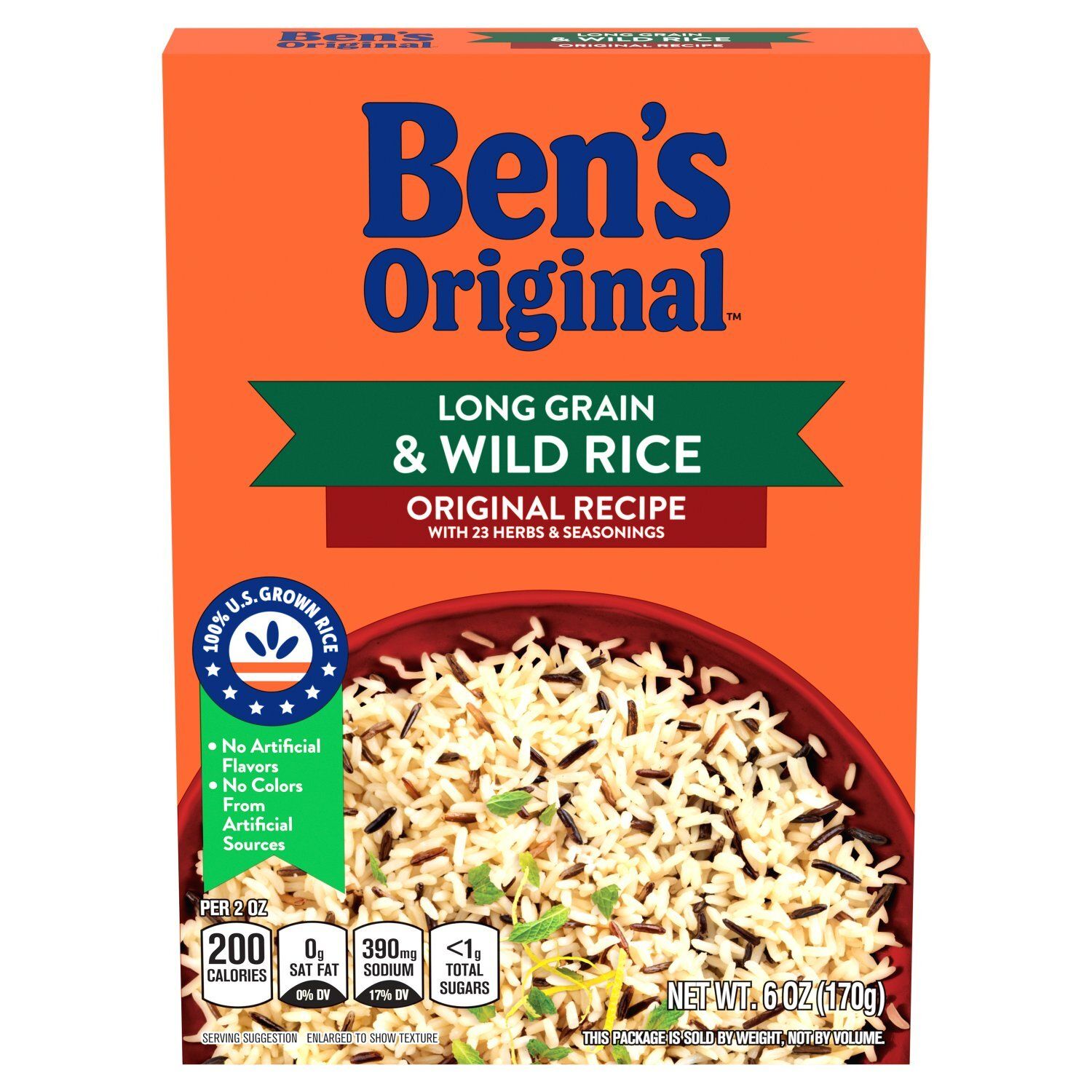 Ben's Original Original Recipe with 23 Herbs &amp; Seasonings Long Grain &amp; Wild Rice, 6 oz
