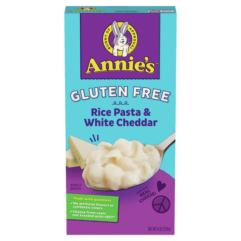 Annie's Gluten Free Rice Pasta &amp; White Cheddar, 6 oz