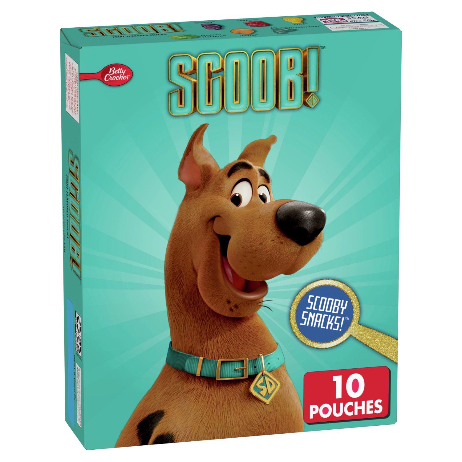 Betty Crocker Scoob! Assorted Fruit Flavored Snacks, 0.8 oz, 10 count