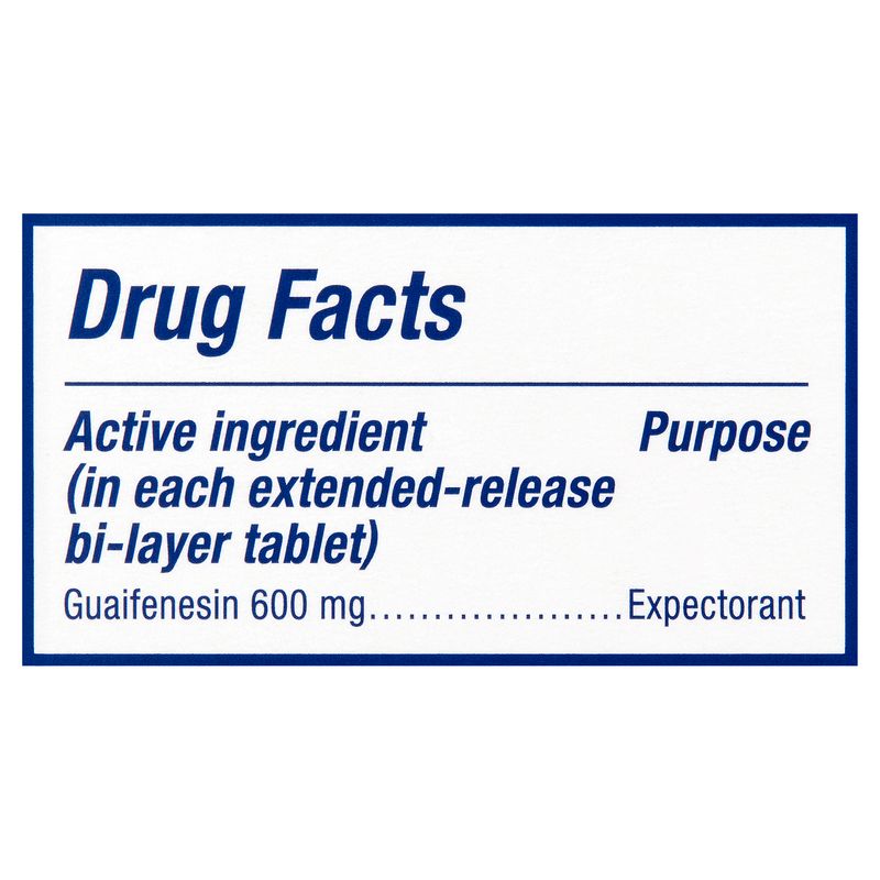 Mucinex Expectorant Extended-Release Bi-Layer Tablets, 600 mg, 40 count