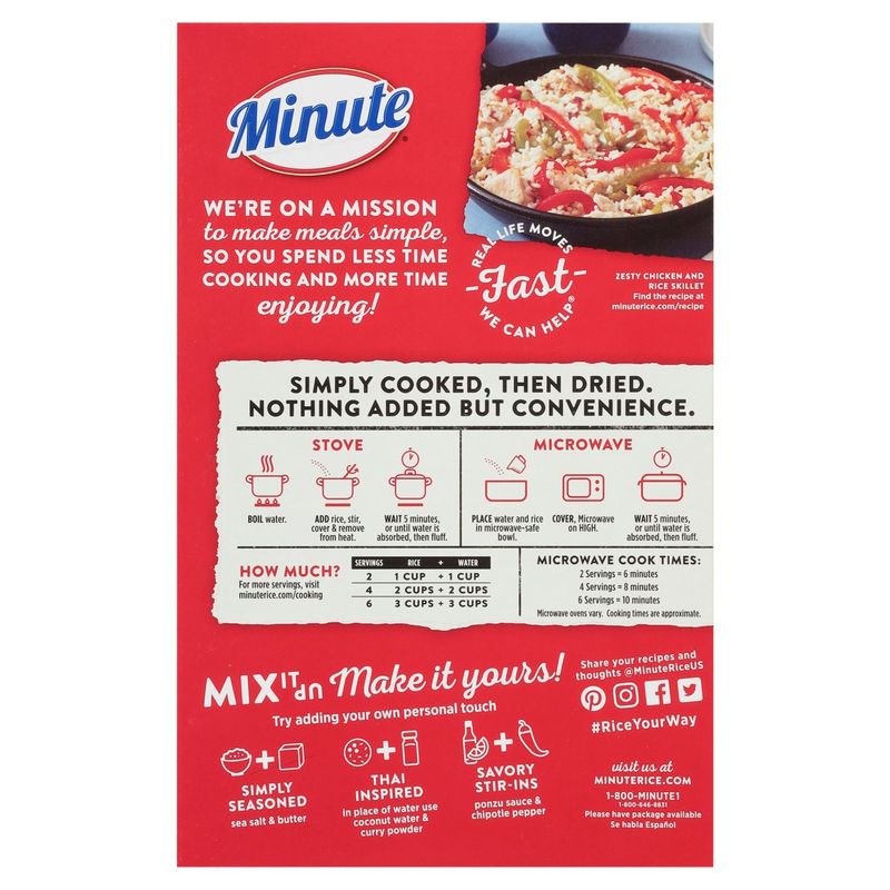 Minute Light &amp; Fluffy White Rice, 28 oz