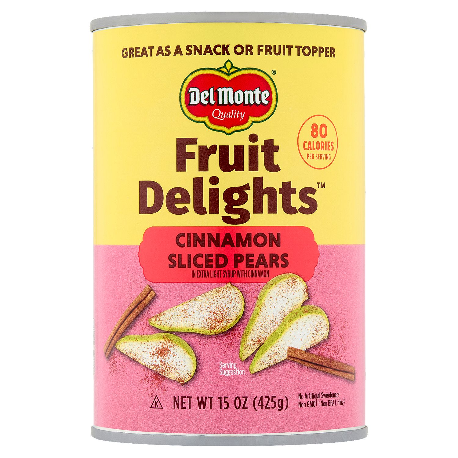Del Monte Fruit Delights Cinnamon Sliced Pears, 15 oz