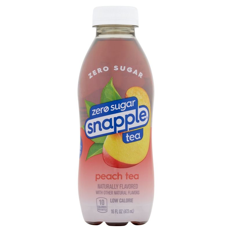 Snapple Zero Sugar Peach Tea, 16 fl oz