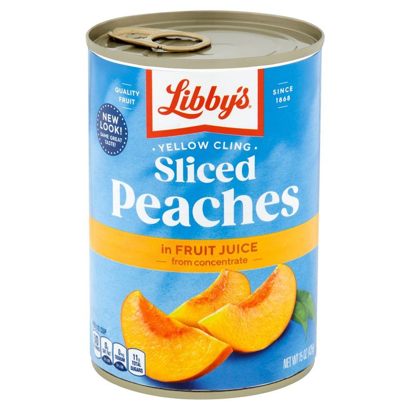 Libby's Yellow Cling Sliced Peaches in Fruit Juice, 15 oz