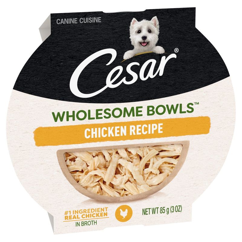 Cesar Wholesome Bowls Chicken Recipe Canine Cuisine Dog Food, 3 oz