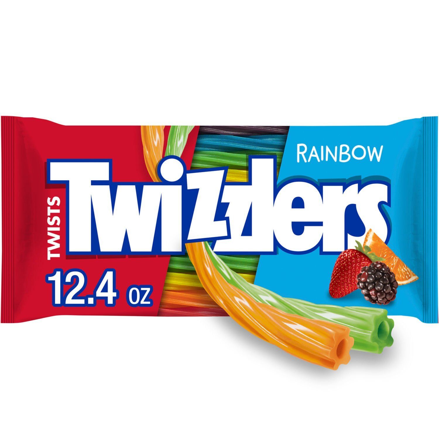 Twizzlers Twists Rainbow Low Fat Snack Candy, 12.4 oz