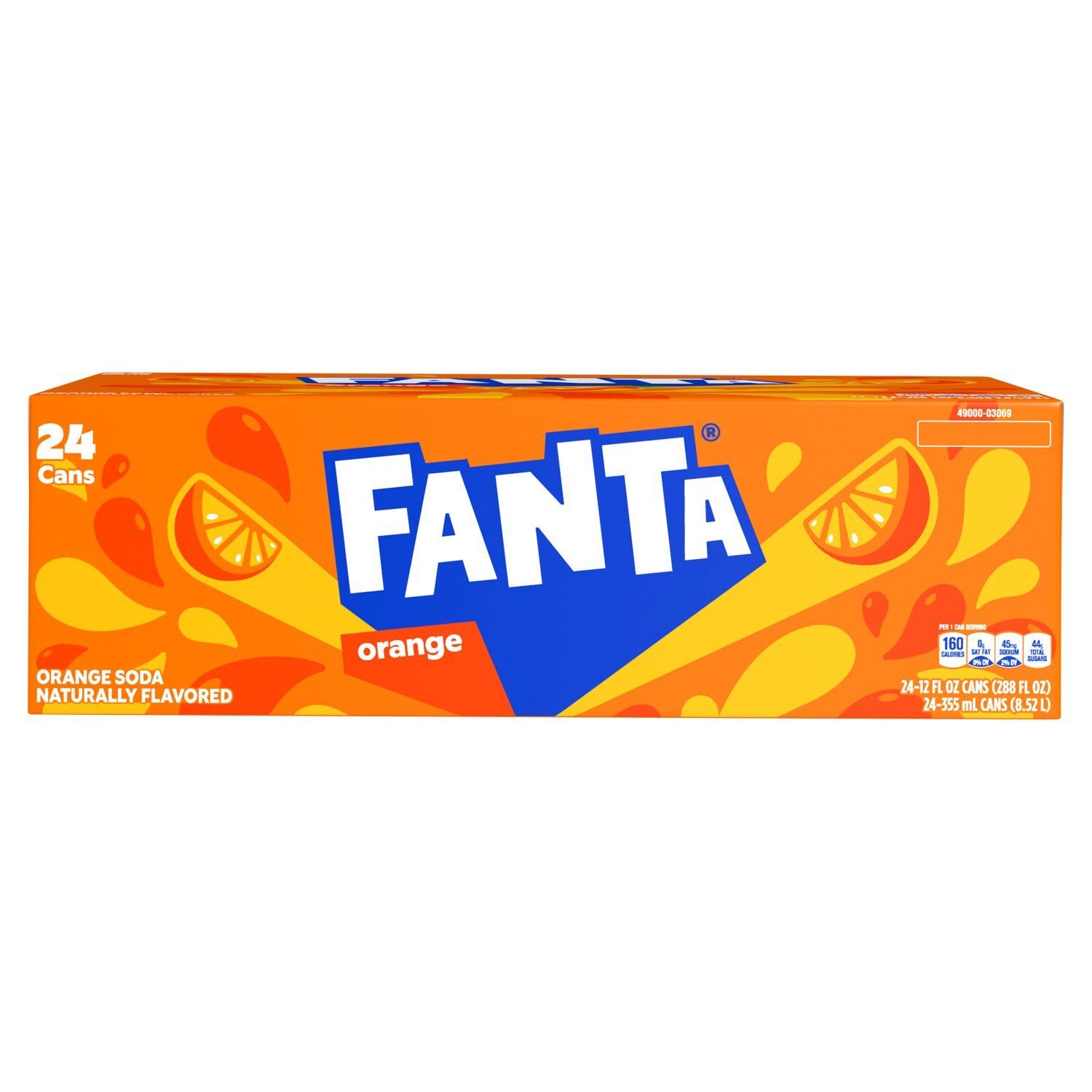 Fanta Orange Soda, 12 fl oz, 24 count