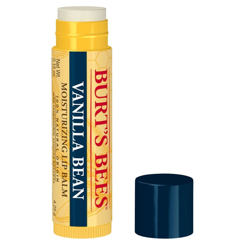 Burt's Bees Vanilla Bean Moisturizing Lip Balm, 0.15 oz