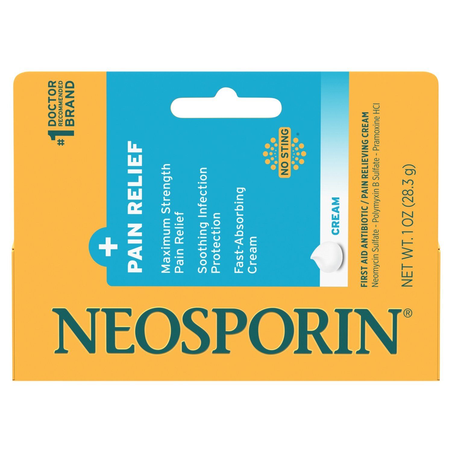 Neosporin First Aid Antibiotic/Pain Relieving Cream, 1 oz