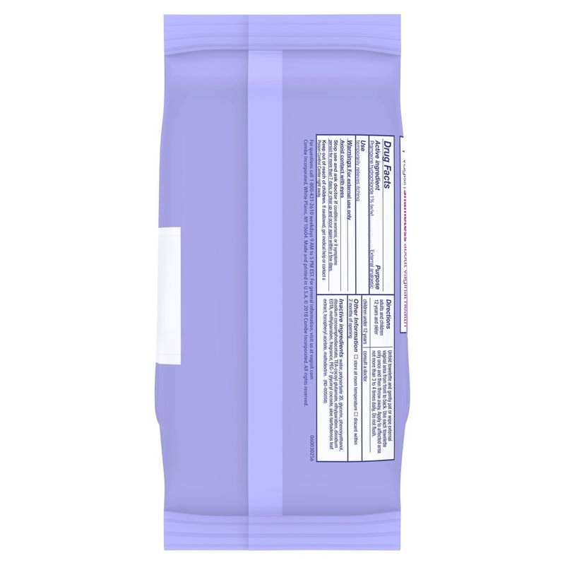 Vagisil Maximum Strength Medicated Anti-Itch Wipes, 20 count