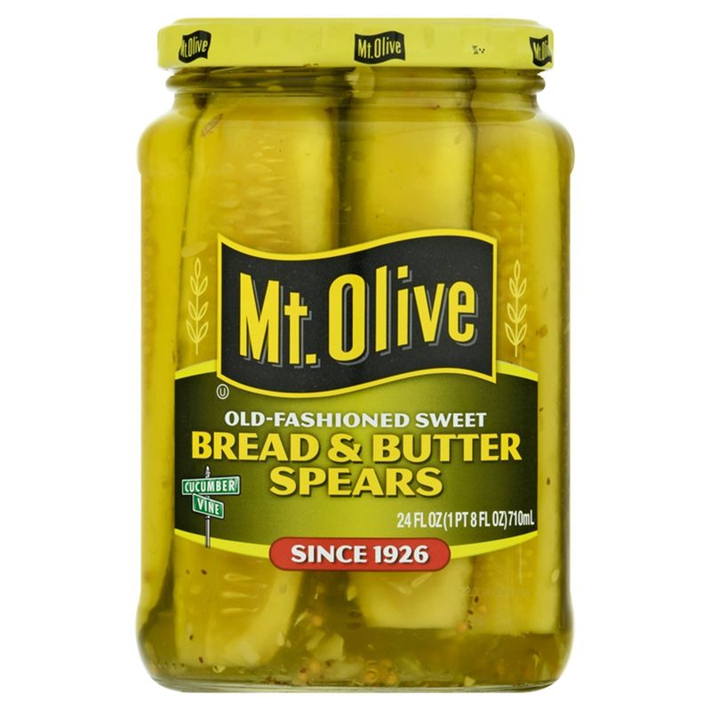 Mt. Olive Old-Fashioned Sweet Bread &amp; Butter Spears, 24 fl oz