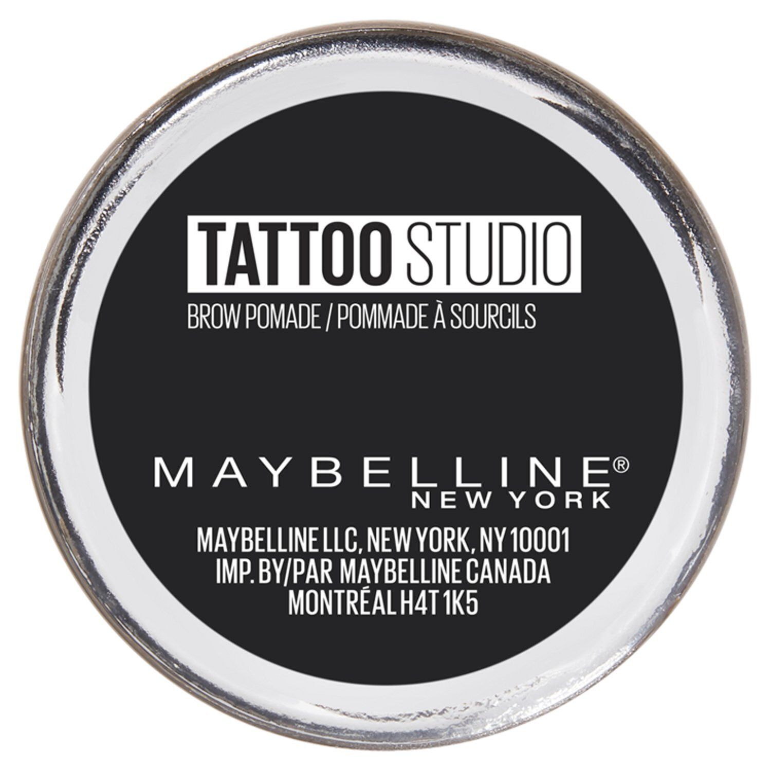 Maybelline New York Tattoo Studio 376 Medium Brown Brow Pomade, .106 oz