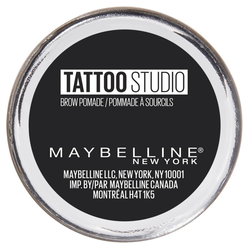 Maybelline New York Tattoo Studio 376 Medium Brown Brow Pomade, .106 oz