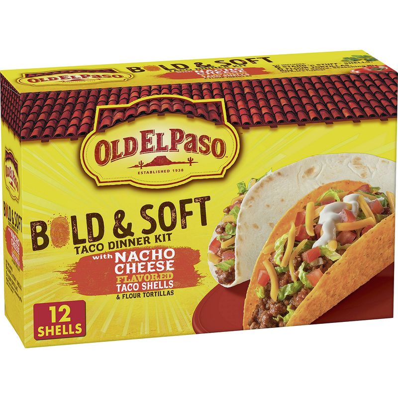 Old El Paso Bold &amp; Soft Taco Dinner Kit, 12 count, 12.6 oz