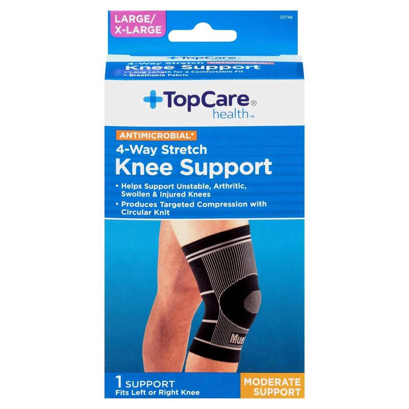 Topcare Health 4-Way Stretch Moderate Knee Support, Large/X-Large, 1 count