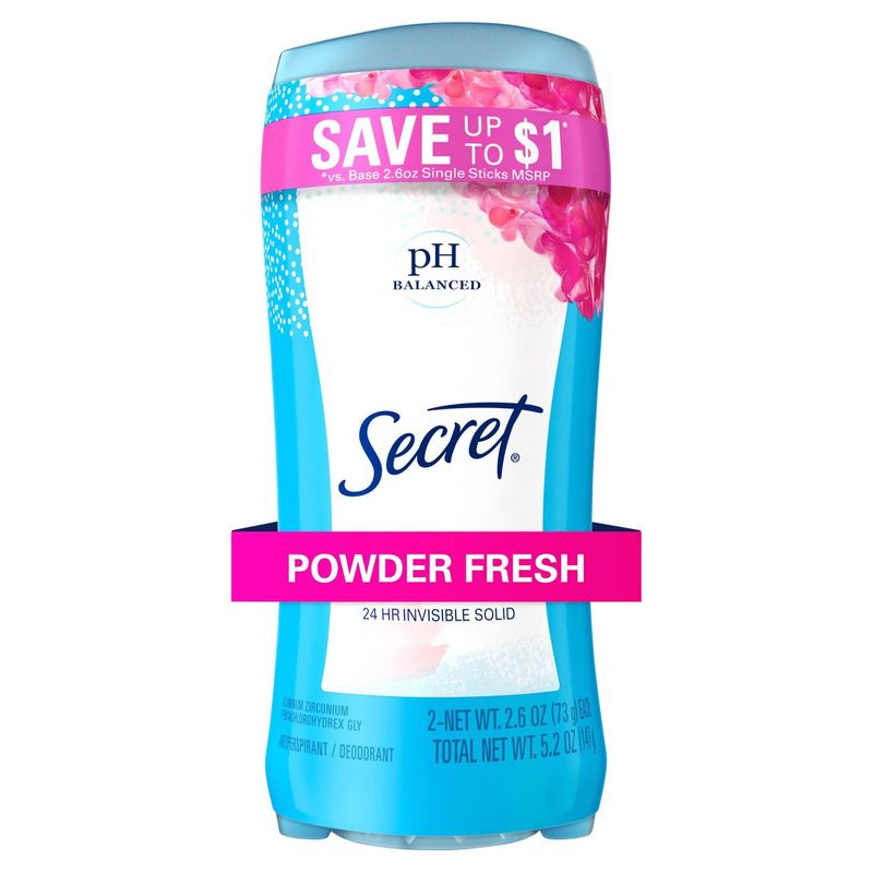 Secret Powder Fresh Antiperspirant / Deodorant, 5.2 oz, 2 count