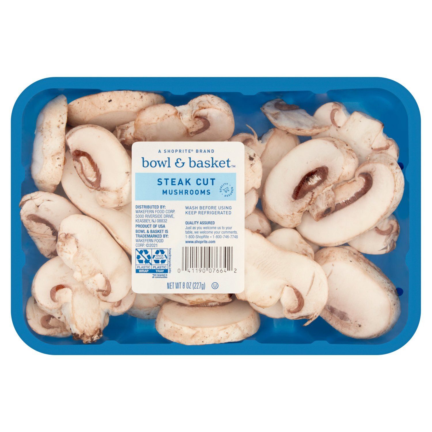 Bowl &amp; Basket Steak Cut Mushrooms, 8 oz