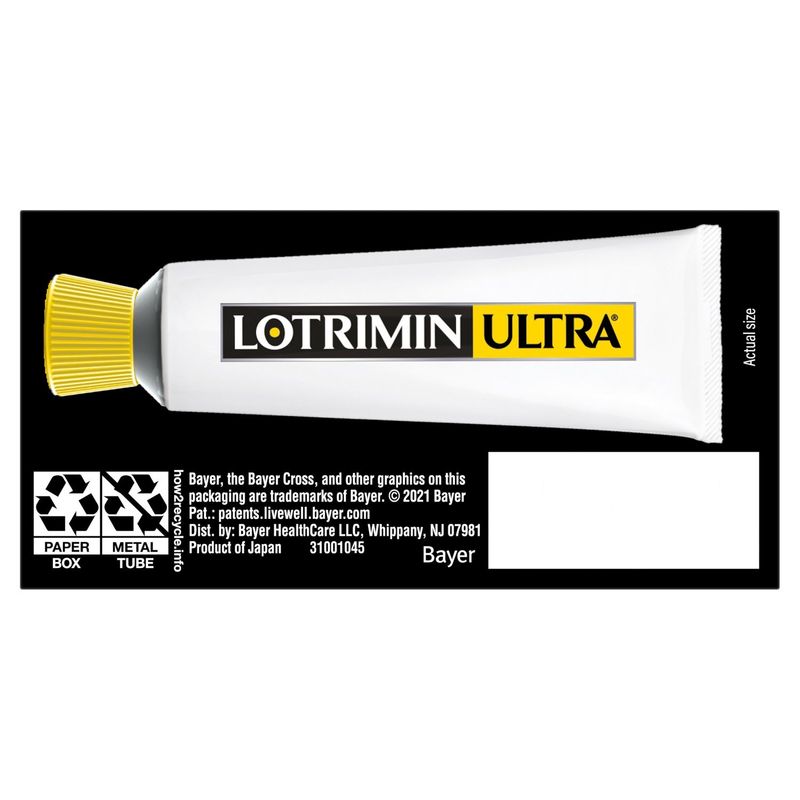 Lotrimin Ultra Prescription Strength Butenafine Hydrochloride Cream 1%, 0.42 oz