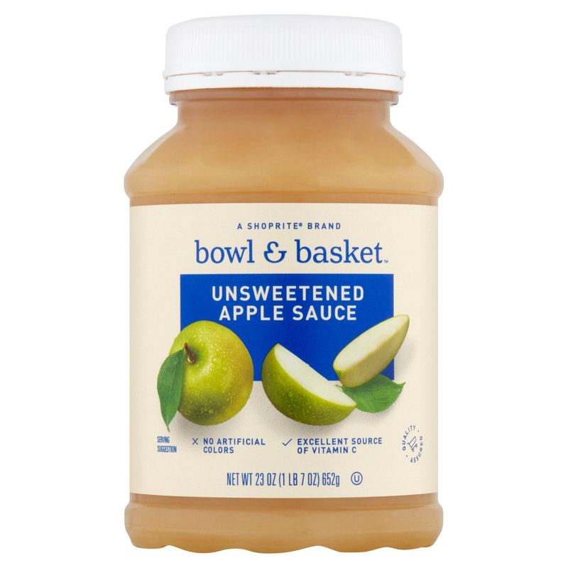 Bowl &amp; Basket Unsweetened Apple Sauce, 23 oz