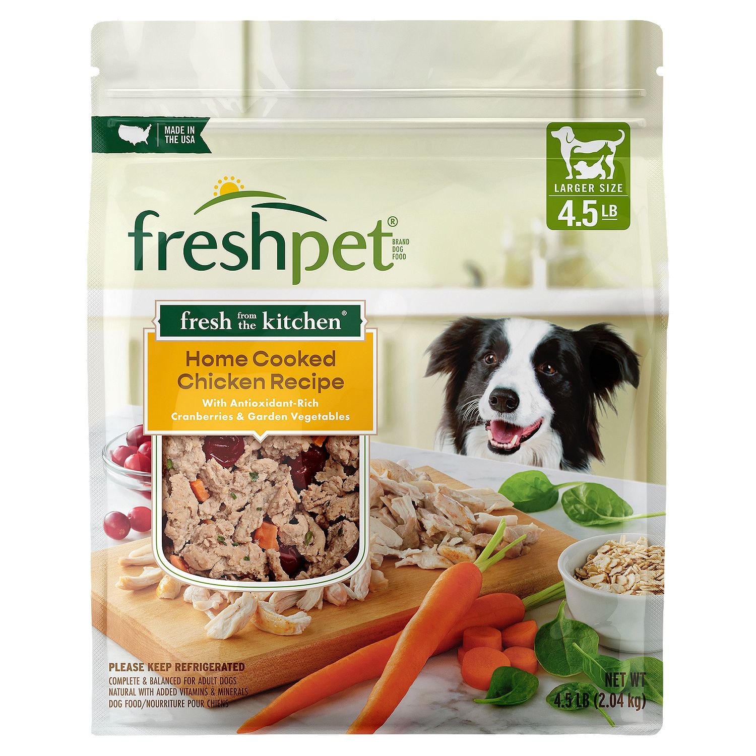 Freshpet Fresh from the Kitchen Home Cooked Chicken Recipe Dog Food, 4.5 lb