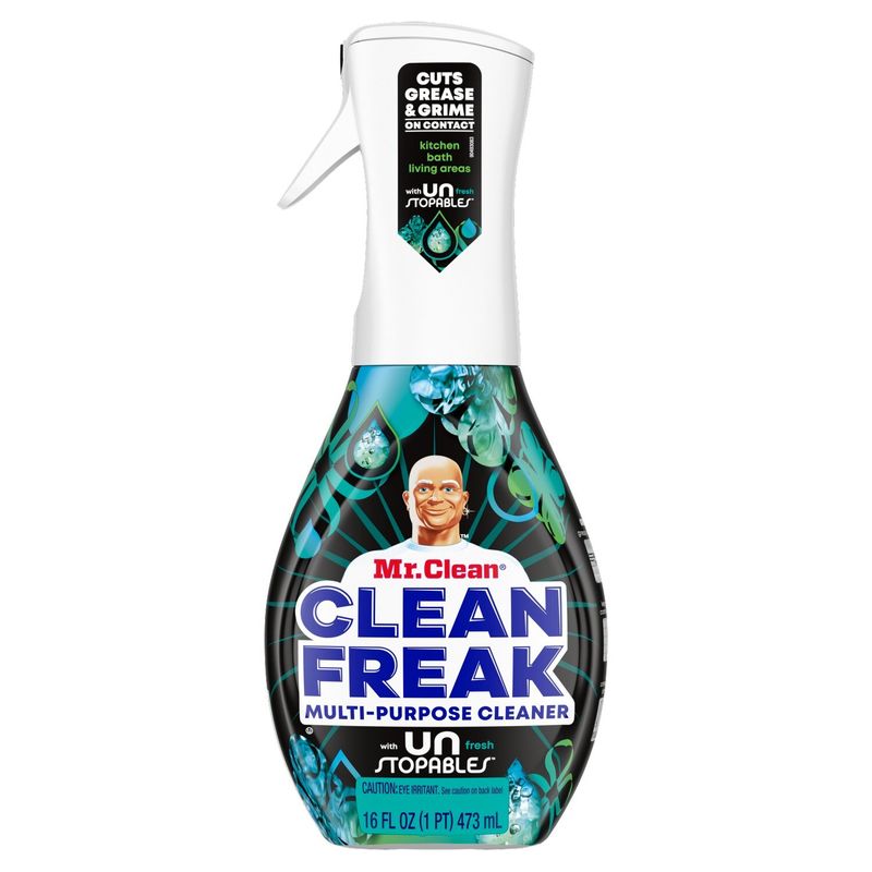 Mr. Clean Clean Freak All Purpose Cleaner Spray, Multi-Surface Cleaning, Unstopables Scent, 16oz