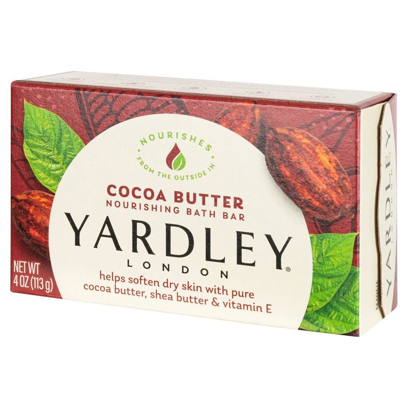 Yardley London Cocoa Butter Nourishing Bath Bar, 4 oz