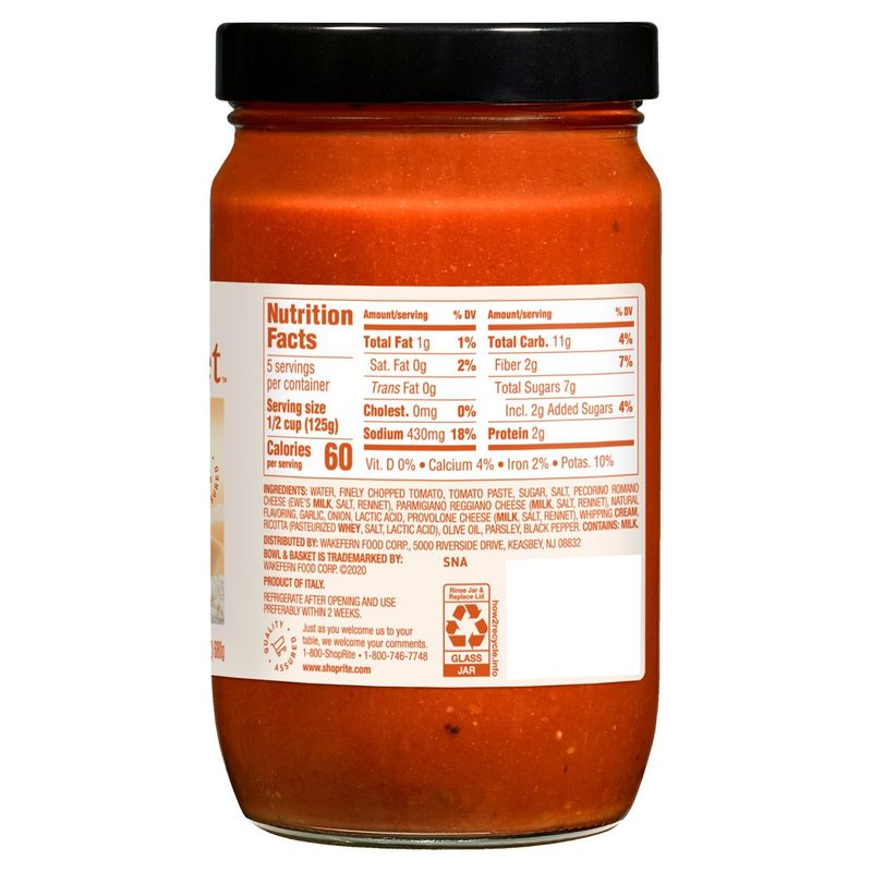 Bowl &amp; Basket Four Cheese Sauce, 24 oz