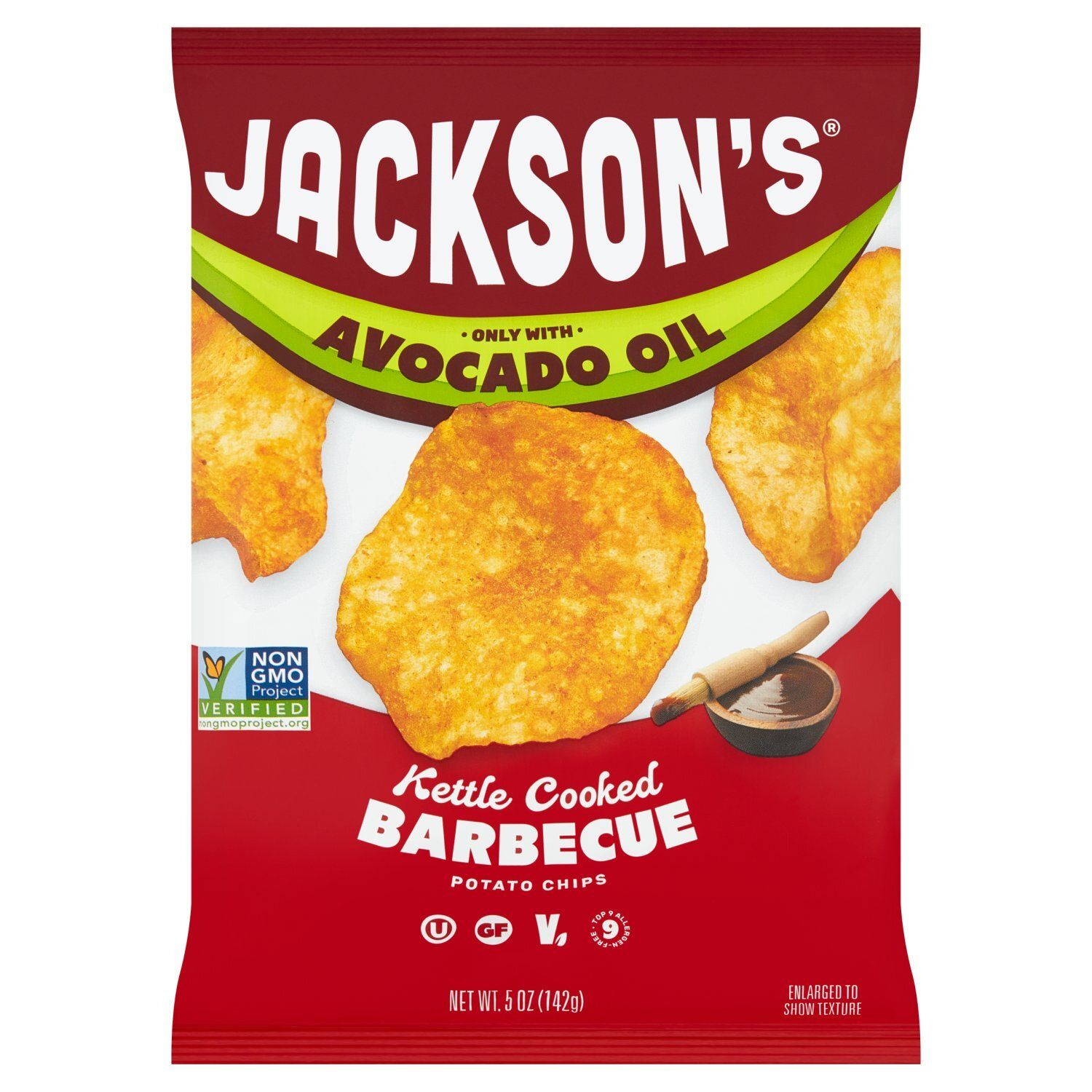 Jackson's Kettle Cooked Barbecue Potato Chips, 5 oz