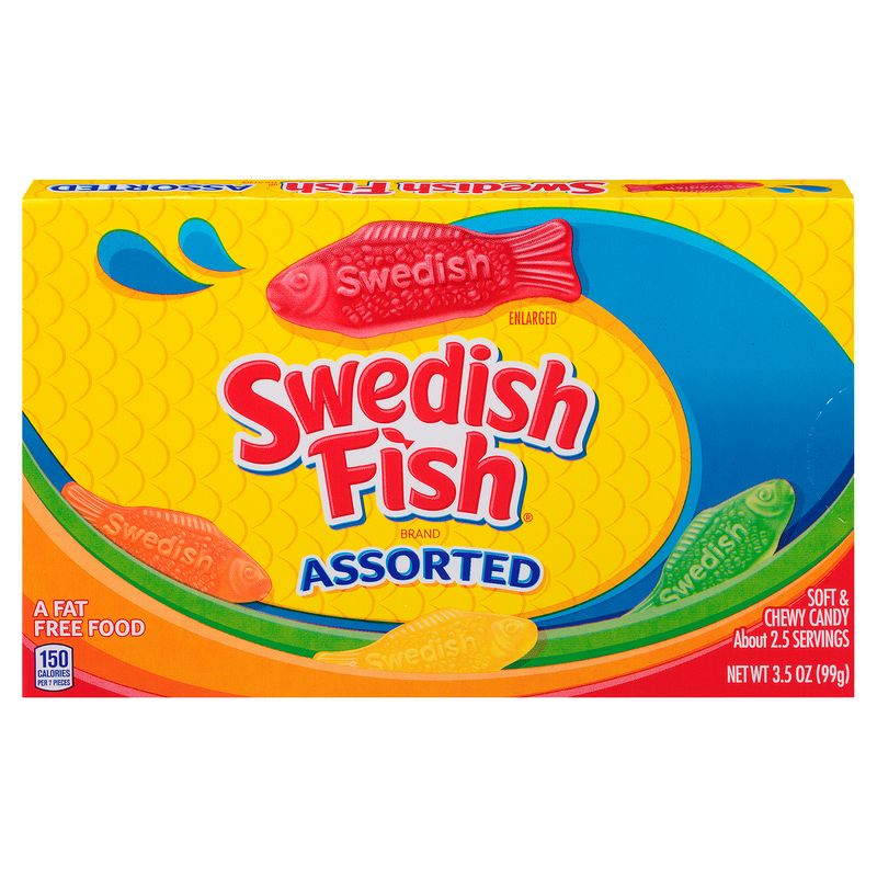 SWEDISH FISH Assorted Soft &amp; Chewy Candy, 3.5 oz