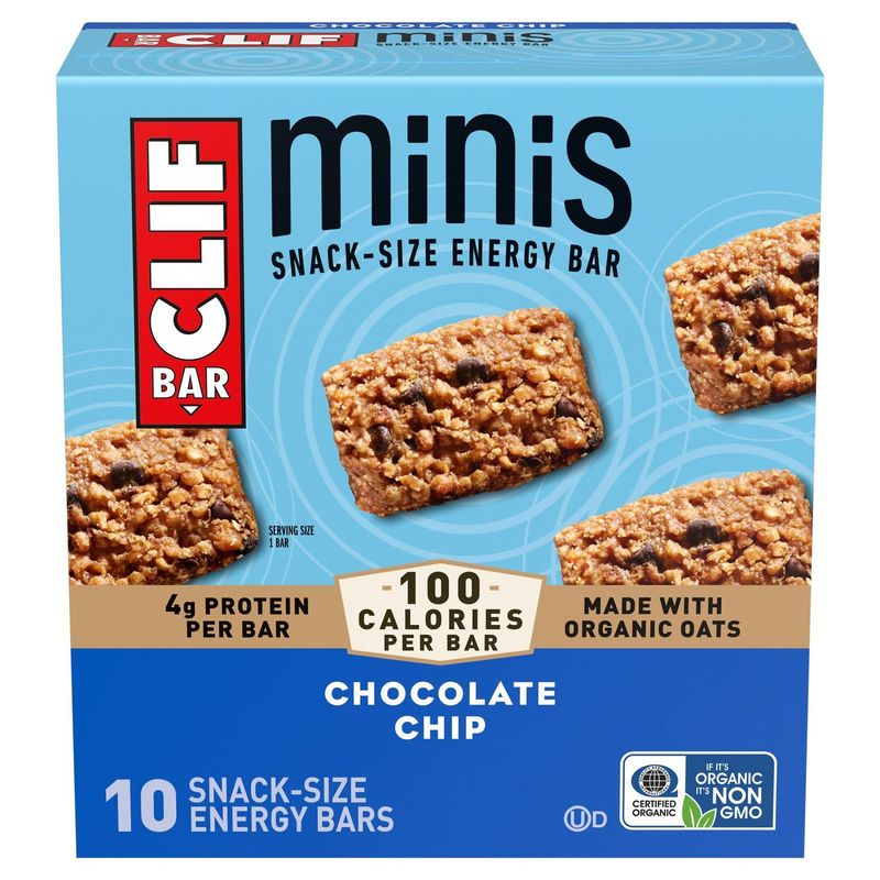 Clif Bar Minis Chocolate Chip Snack-Size Energy Bars, 0.99 oz, 10 count