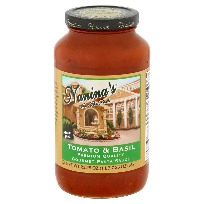 Nanina's In The Park Tomato &amp; Basil Premium Quality Gourmet Pasta Sauce, 23.25 oz