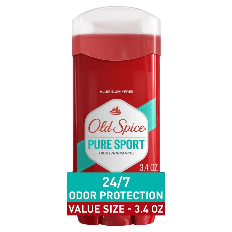 Old Spice High Endurance Aluminum Free Pure Sport Deodorant, 3.4 oz