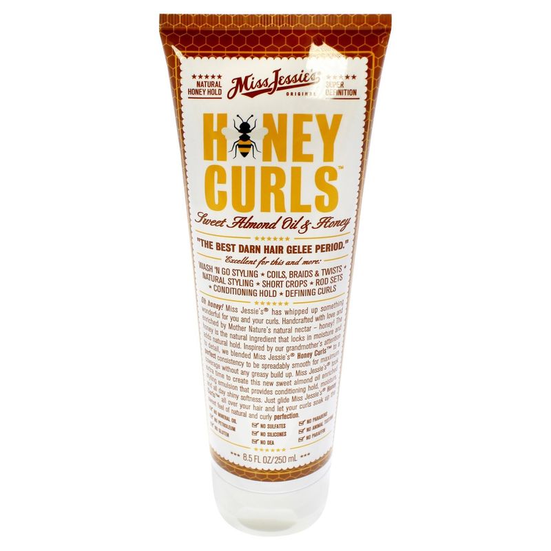 Miss Jessie's Original Sweet Almond Oil &amp; Honey Curls Hair Gel, 8.5 fl oz