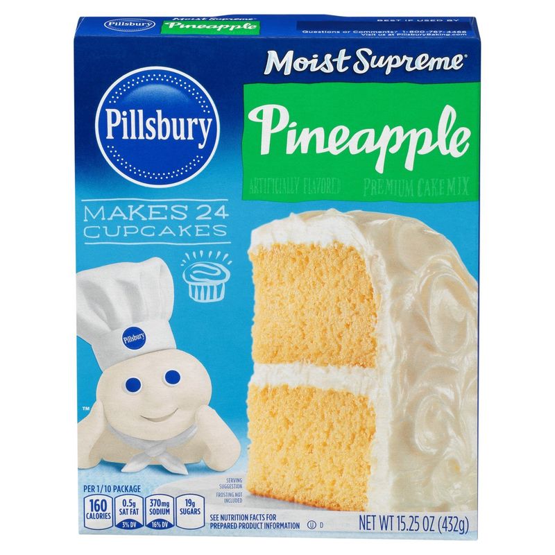 Pillsbury Moist Supreme Pineapple Premium Cake Mix, 15.25 oz