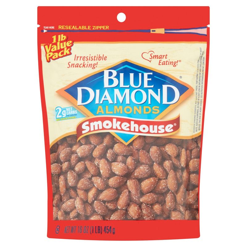 Blue Diamond Almonds Smokehouse Almonds Value Pack, 16 oz