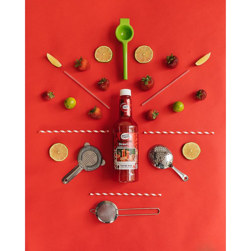 Master of Mixes Handcrafted Strawberry Daiquiri &amp; Margarita Cocktail Mixer, 59.2 fl oz